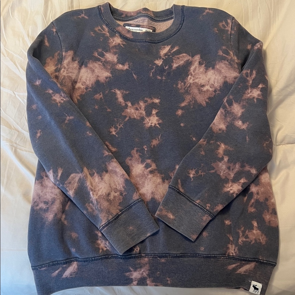 Abercrombie Kids Reverse Tie Dye Crewneck